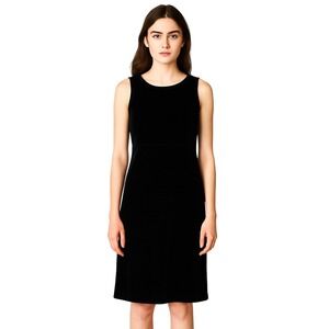 DANIELLE CASEY x VINTAGE NEW Old‎ stock dress in black velvet size 8